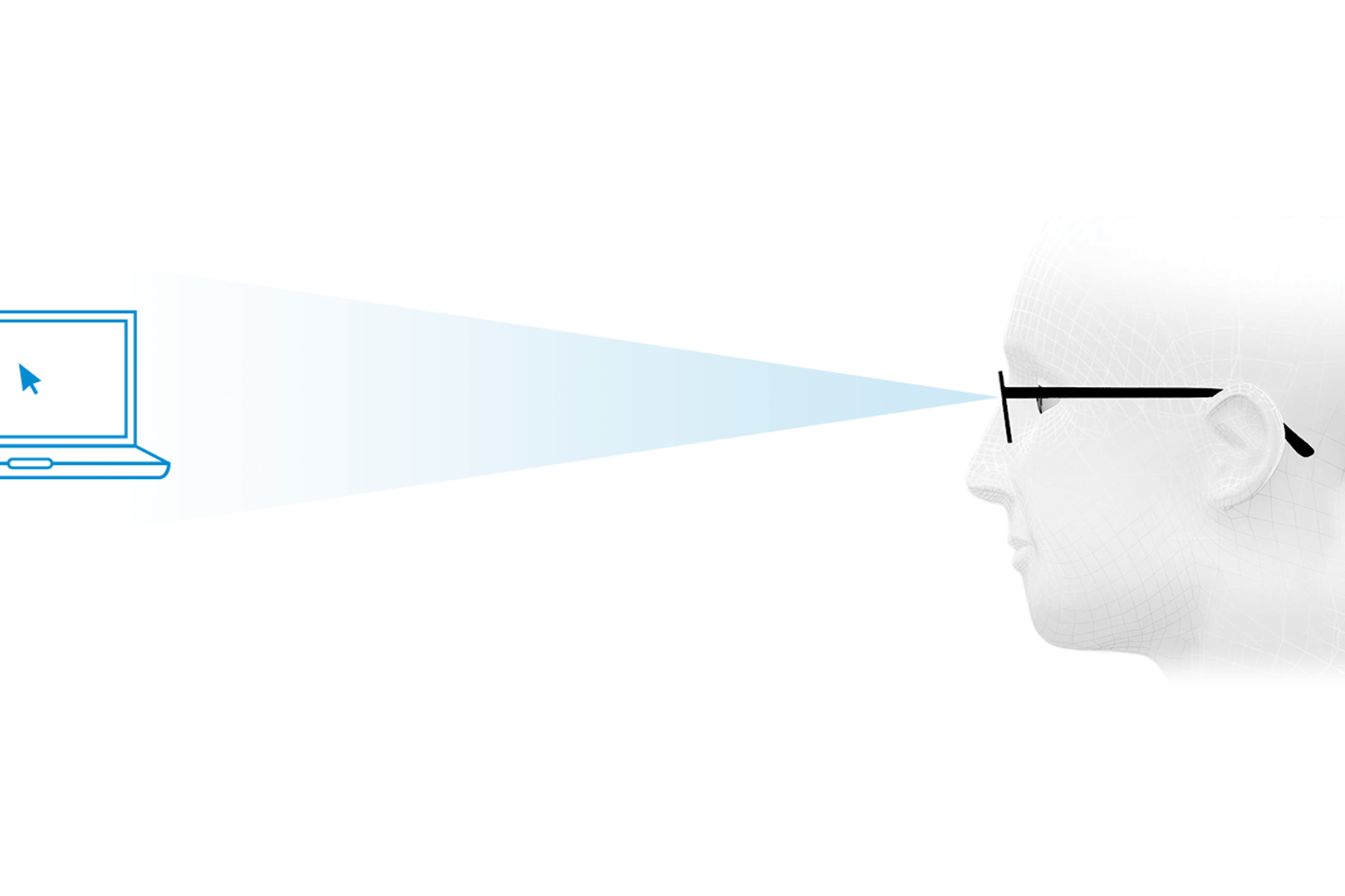 Optimum intermediate vision through the middle zone of the lens, the intermediate zone.